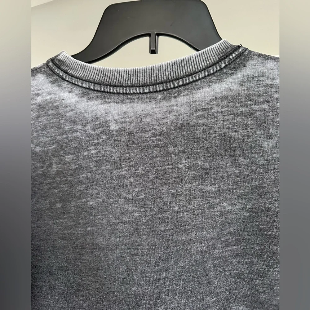 Recycled Karma Grey Burnout Sonny and Cher crewneck Sweatshirt Size Small - Picture 10 of 12